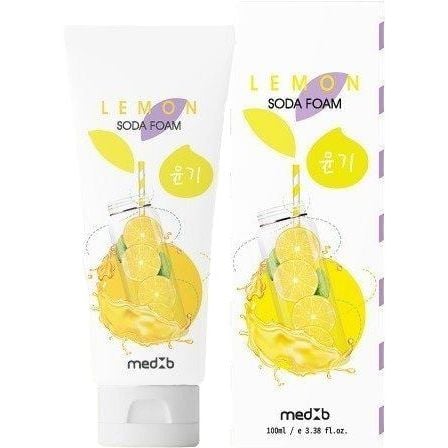 Пінка для вмивання обличчя з содою MED B Lemon, з екстрактом лимону, 100 мл - фото 1