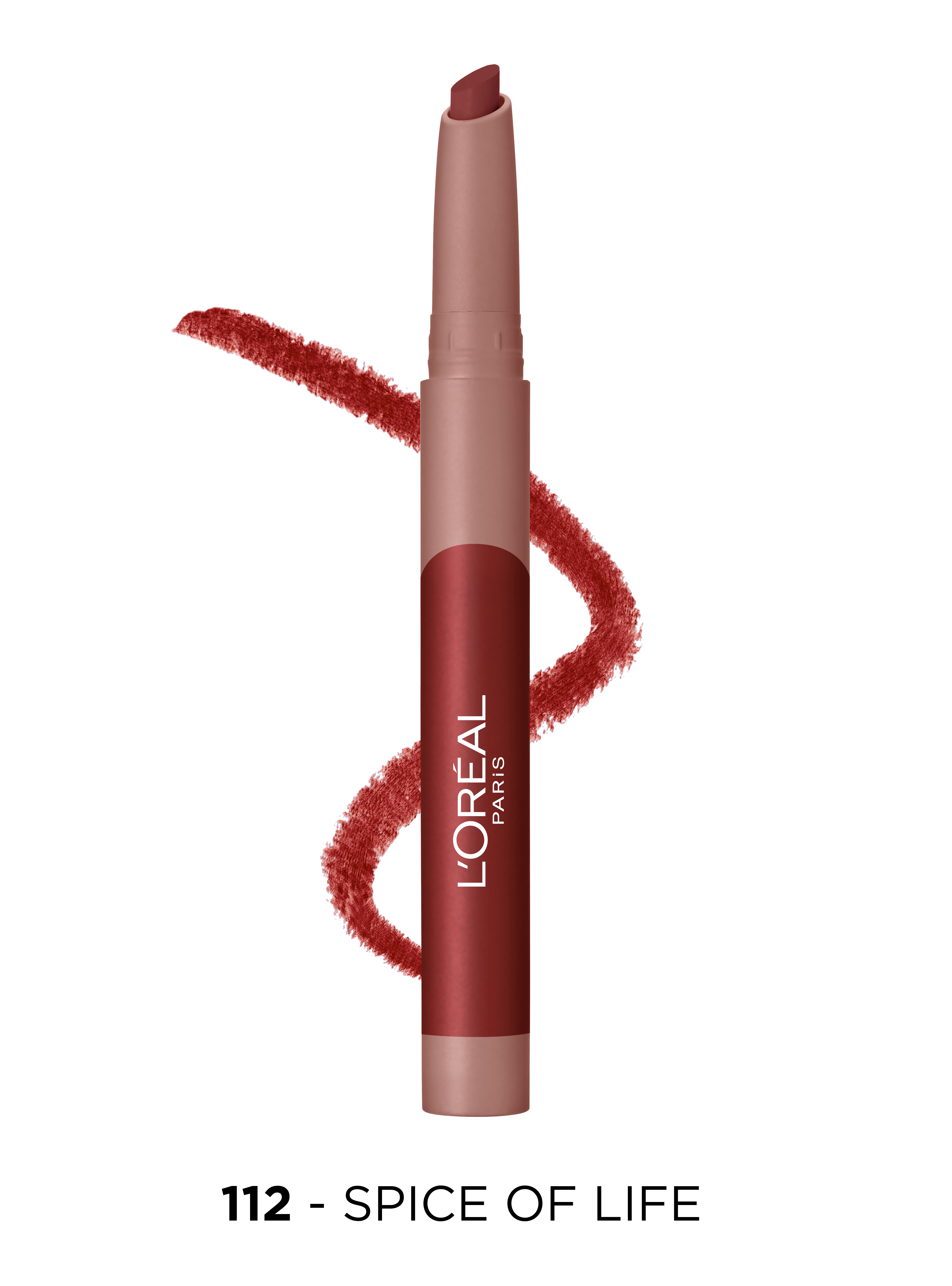 Помада-карандаш для губ L’Oréal Paris Matte Lip Crayon, тон 112 (Бордовый), 1,3 г (A9976100) - фото 2