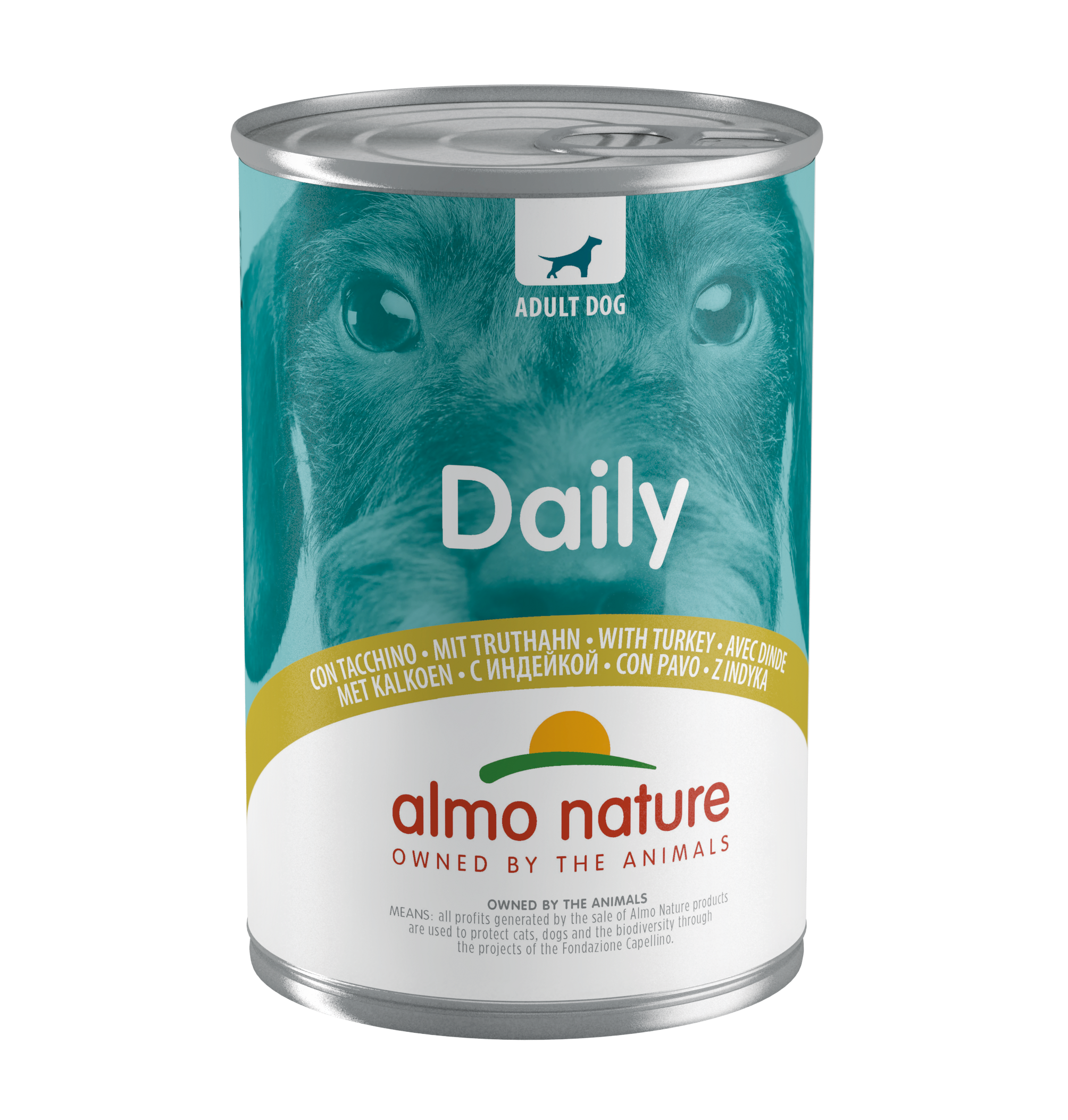 Влажный корм для собак Almo Nature Daily Menu Dog, индейка, 400 г (172) - фото 1