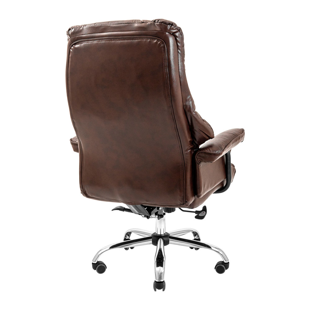 Кресло офисное Richman Конгрес Хром M-2 Широкий Anyfix Wide Кожа Люкс коричневый (RCM-1052) - фото 4