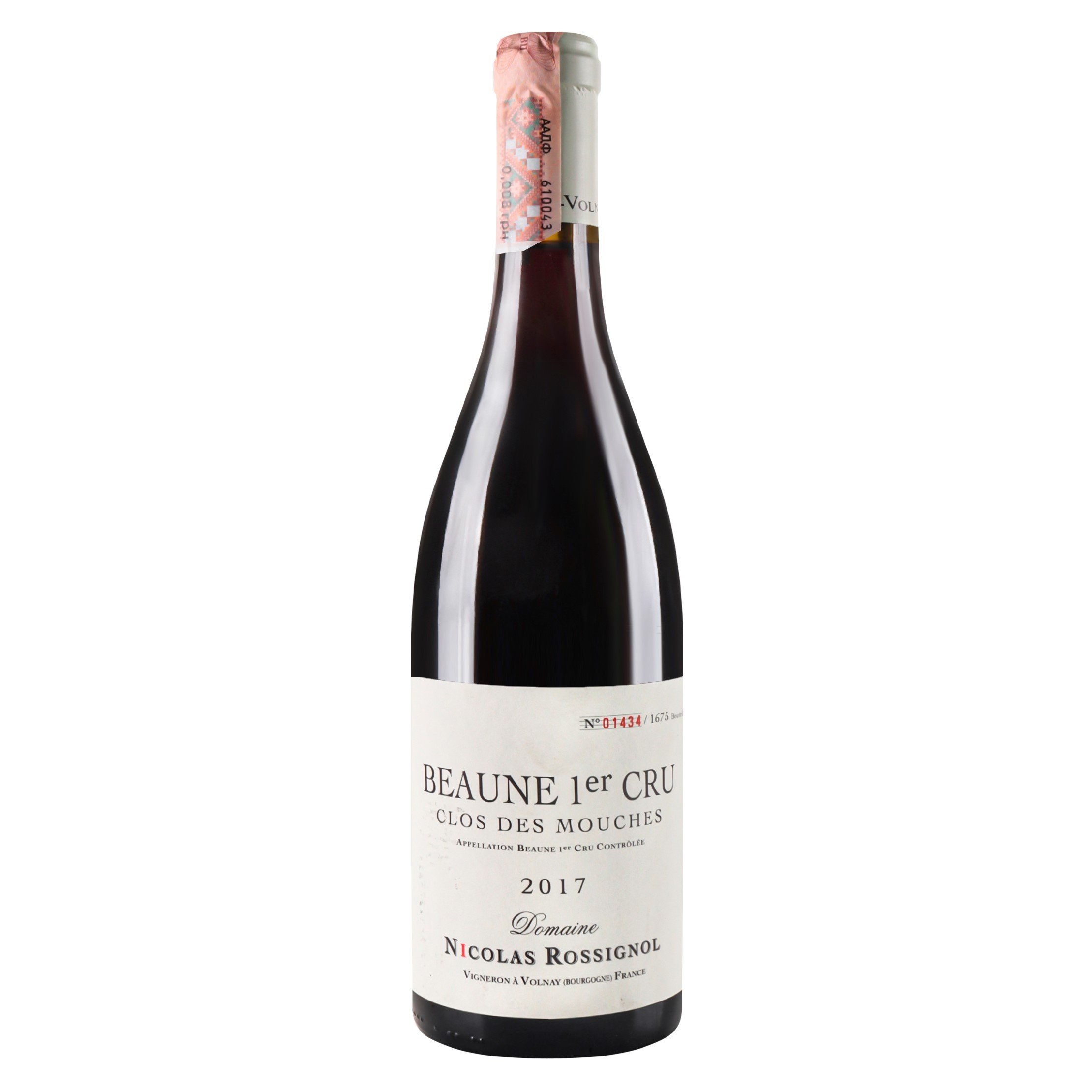 Вино Nicolas Rossignol Beaune Premier Cru Clos des Mouches 2016 AOC, 13%, 0,75 л (795823) - фото 1