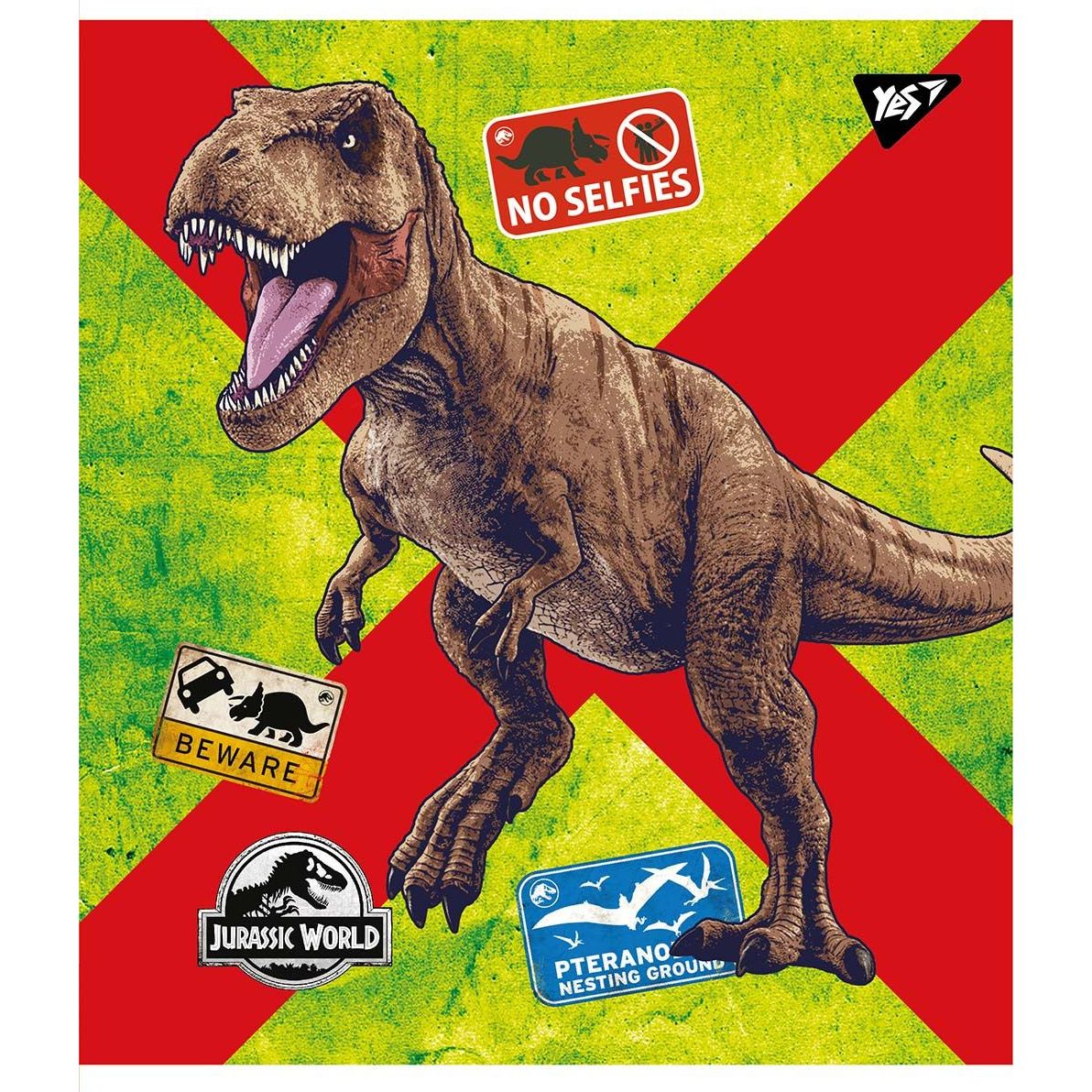 Набір зошитів Yes Jurassic world, в лінію, 18 аркушів, 25 шт. (766350) - фото 1