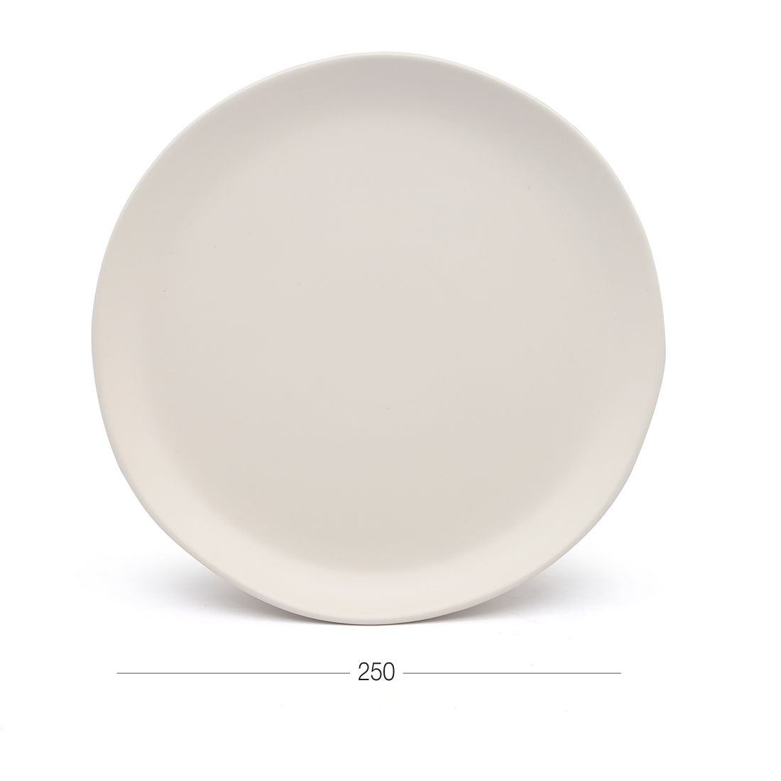 Тарілка обідня МВМ My Home KP-32, 25 см, біла (KP-32 WHITE) - фото 3