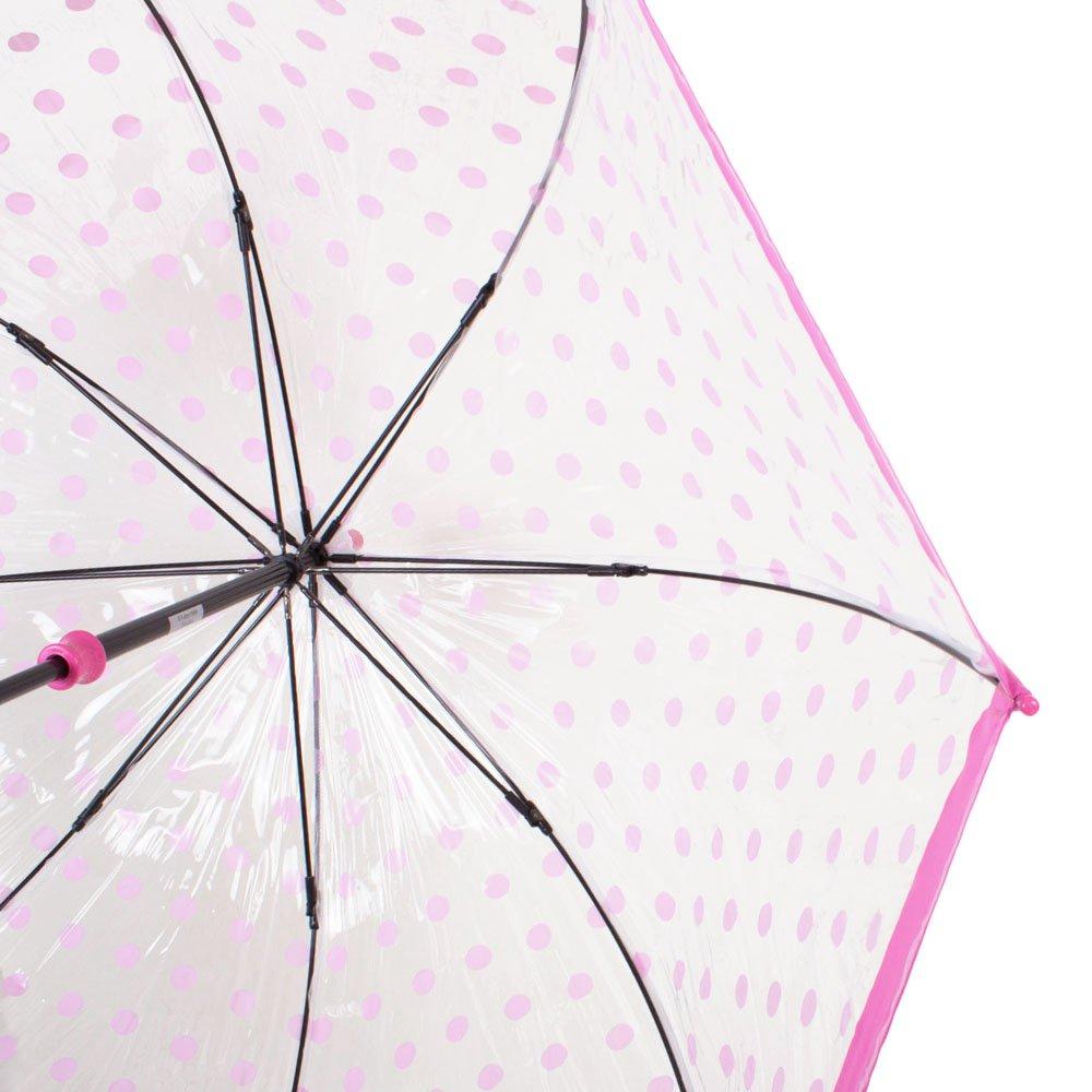 Женский зонт-трость механический Fulton 84 см прозрачный - фото 3