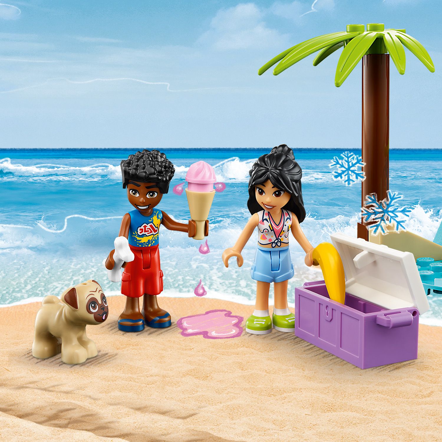 Конструктор LEGO Friends Развлечения на пляжном кабриолете, 61 деталь (41725) - фото 6