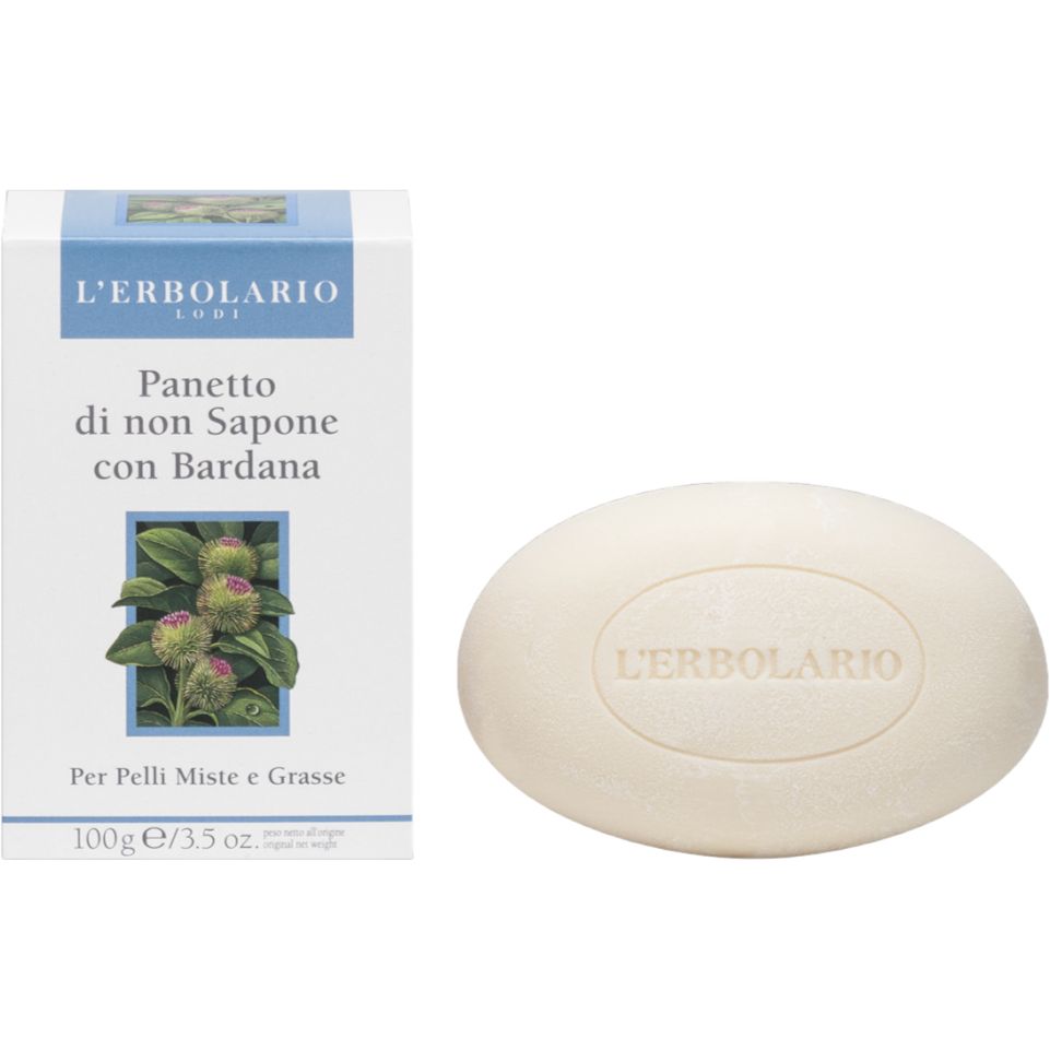 Мыло для лица L'Erbolario Panetto Di Non Sapone с репейником, без щелочи, 100 г - фото 1