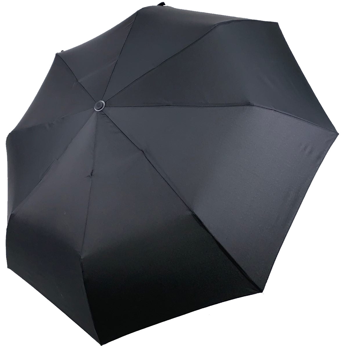 Мужской складной зонтик механический Susino 93 см черный - фото 1