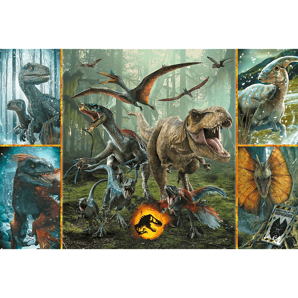 Пазлы Trefl Суперформы Необычные динозавры Мир динозавров XL 160 элементов - фото 2