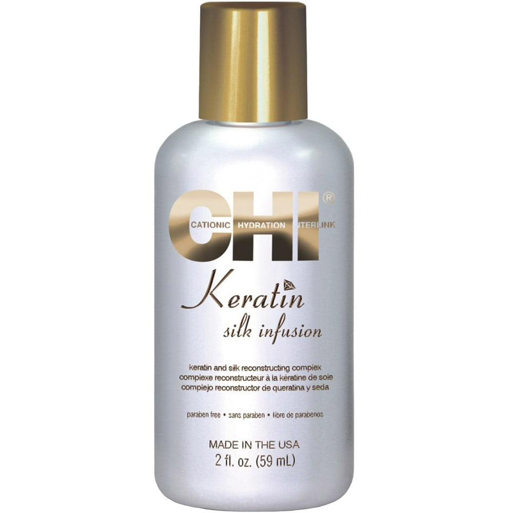 Восстанавливающий комплекс для волос CHI Keratin Silk Infusion с шелком, 59 мл - фото 1