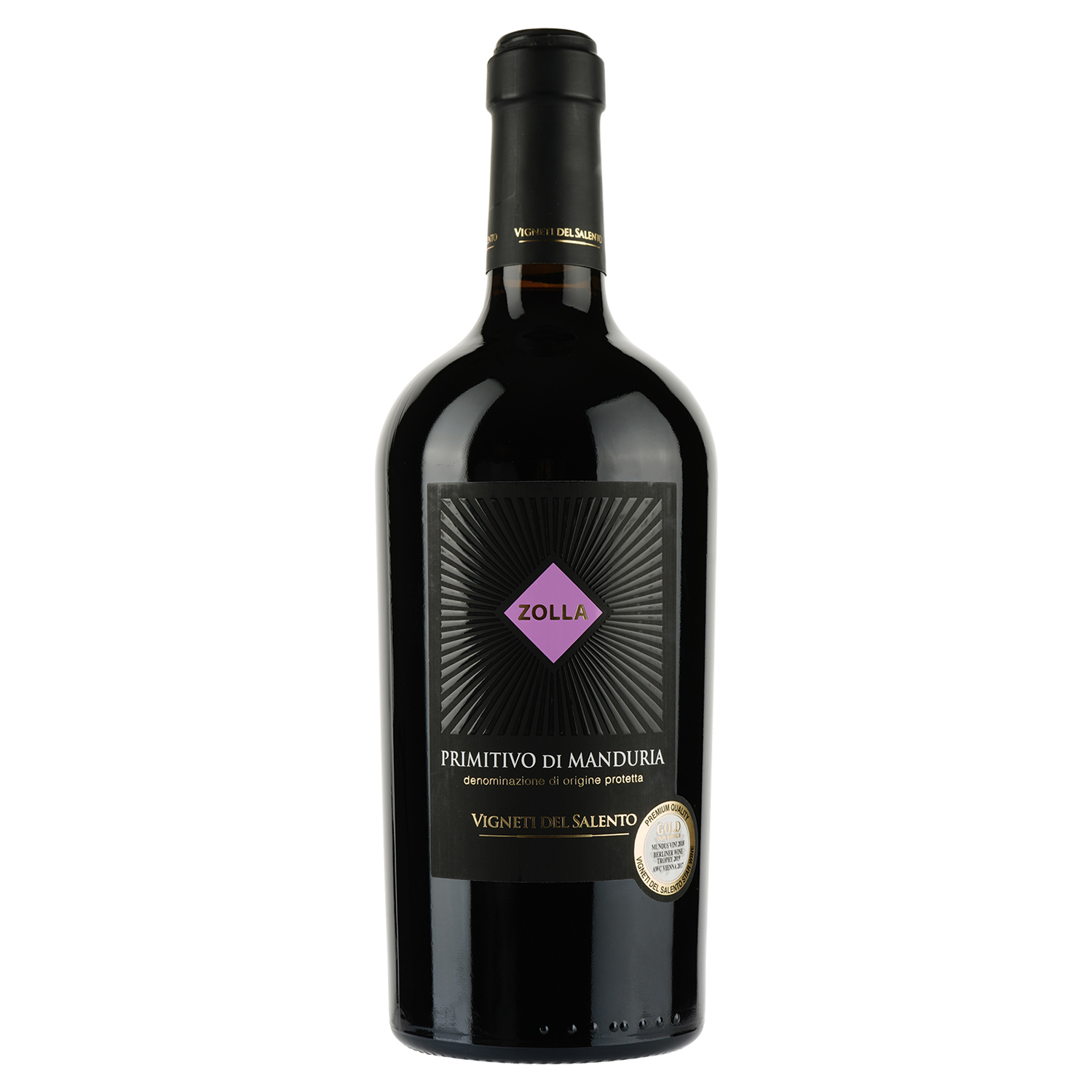 Вино Fantini Farnese Zolla Primitivo di Manduria, красное, полусухое, 14,5%, 0,75 л (8000017138962) - фото 1