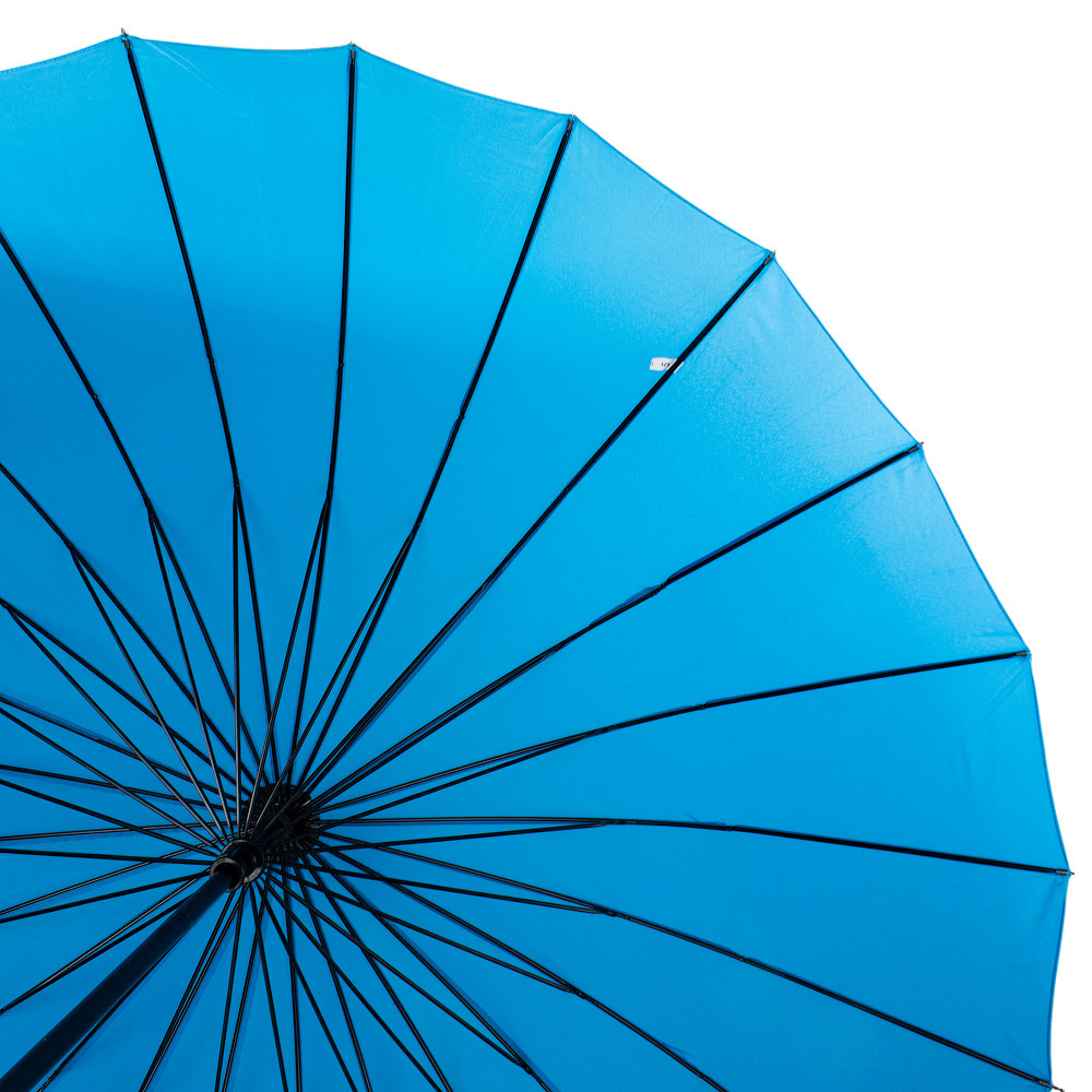 Женский зонт-трость механическая Eterno 104 см голубая - фото 3