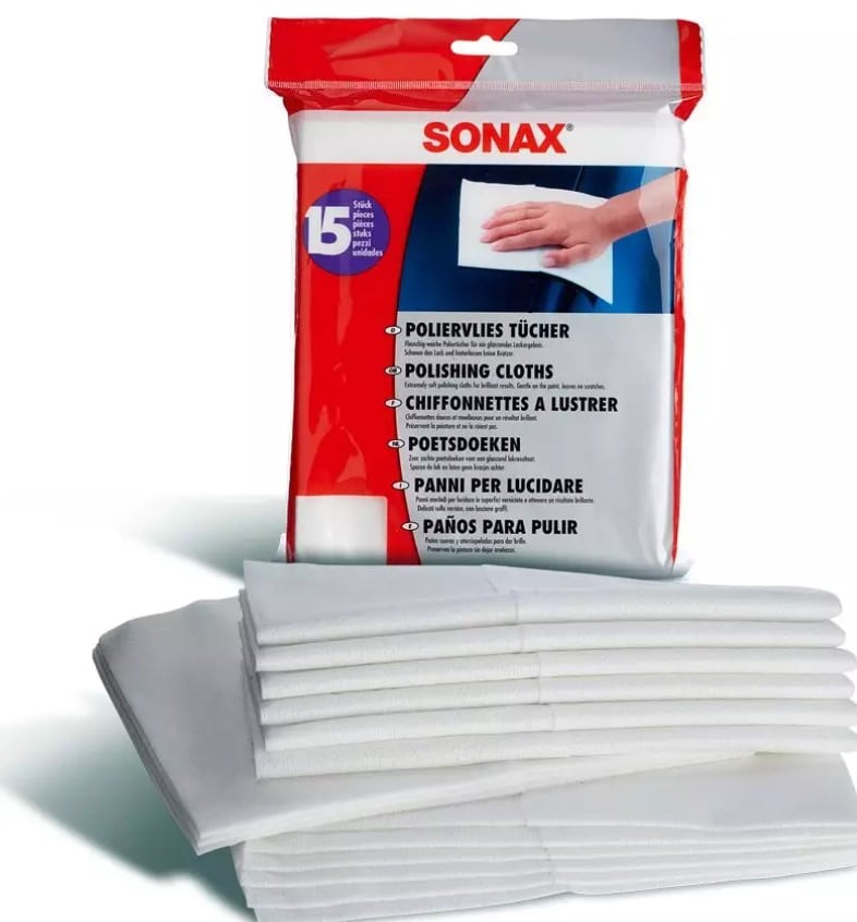 Серветки для фінішного полірування кузова Sonax Polishing Cloths, 15 шт. - фото 4