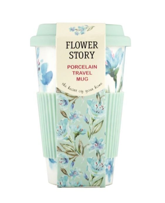 Чашка Keramia Flower story, з силіконовою кришкою, 440 мл (21-279-063) - фото 1
