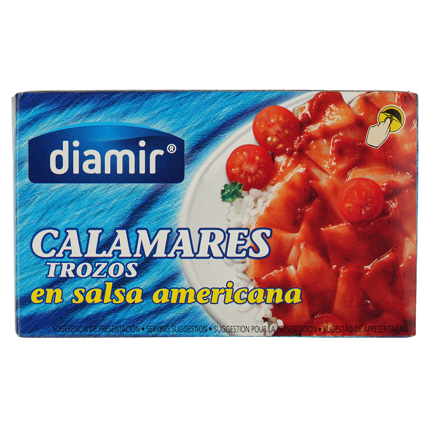 Шматочки кальмарiв Diamir у амерiканському соусi 110 г - фото 1