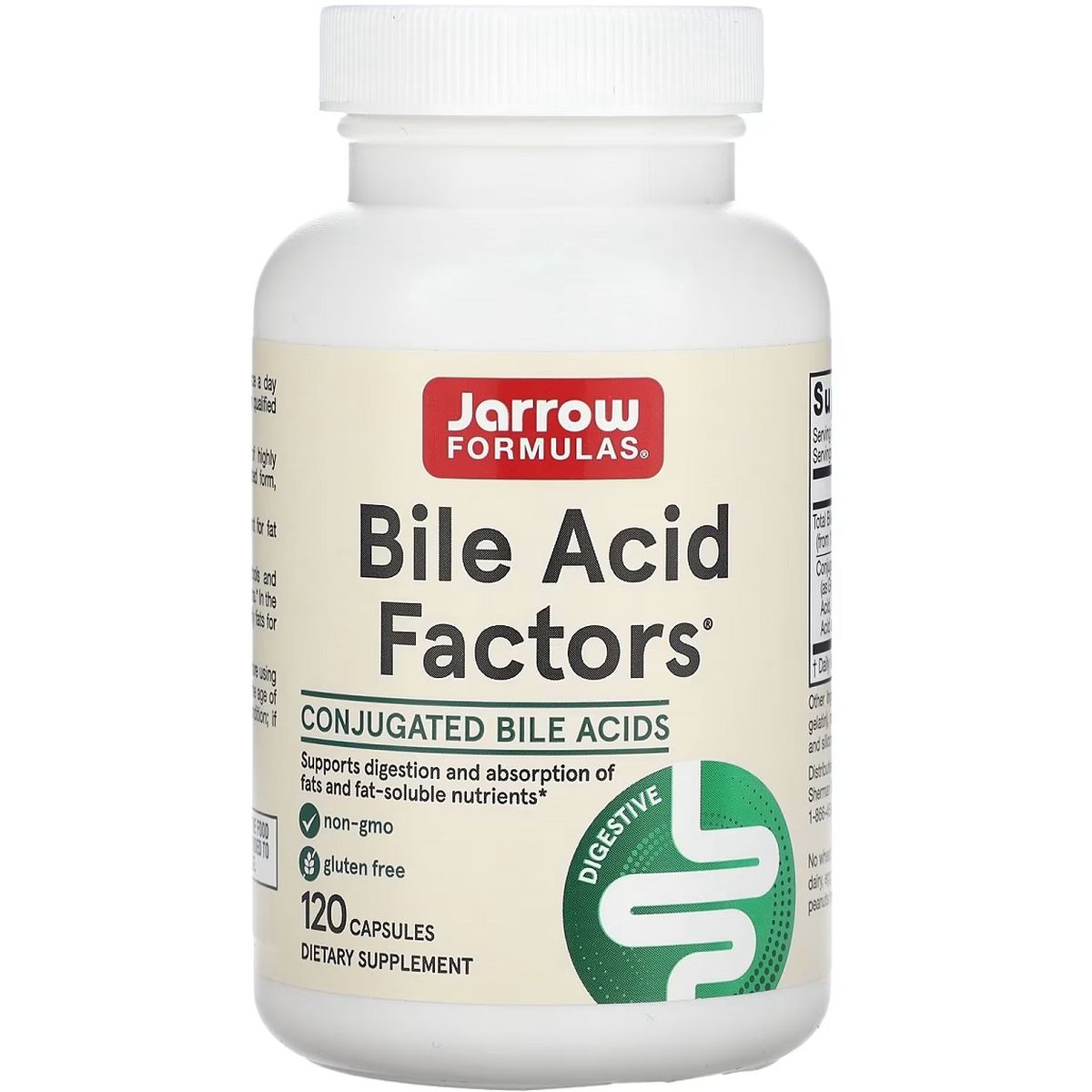 Жовчні кислоти Jarrow Formulas Bile Acid Factors 120 капсул - фото 1