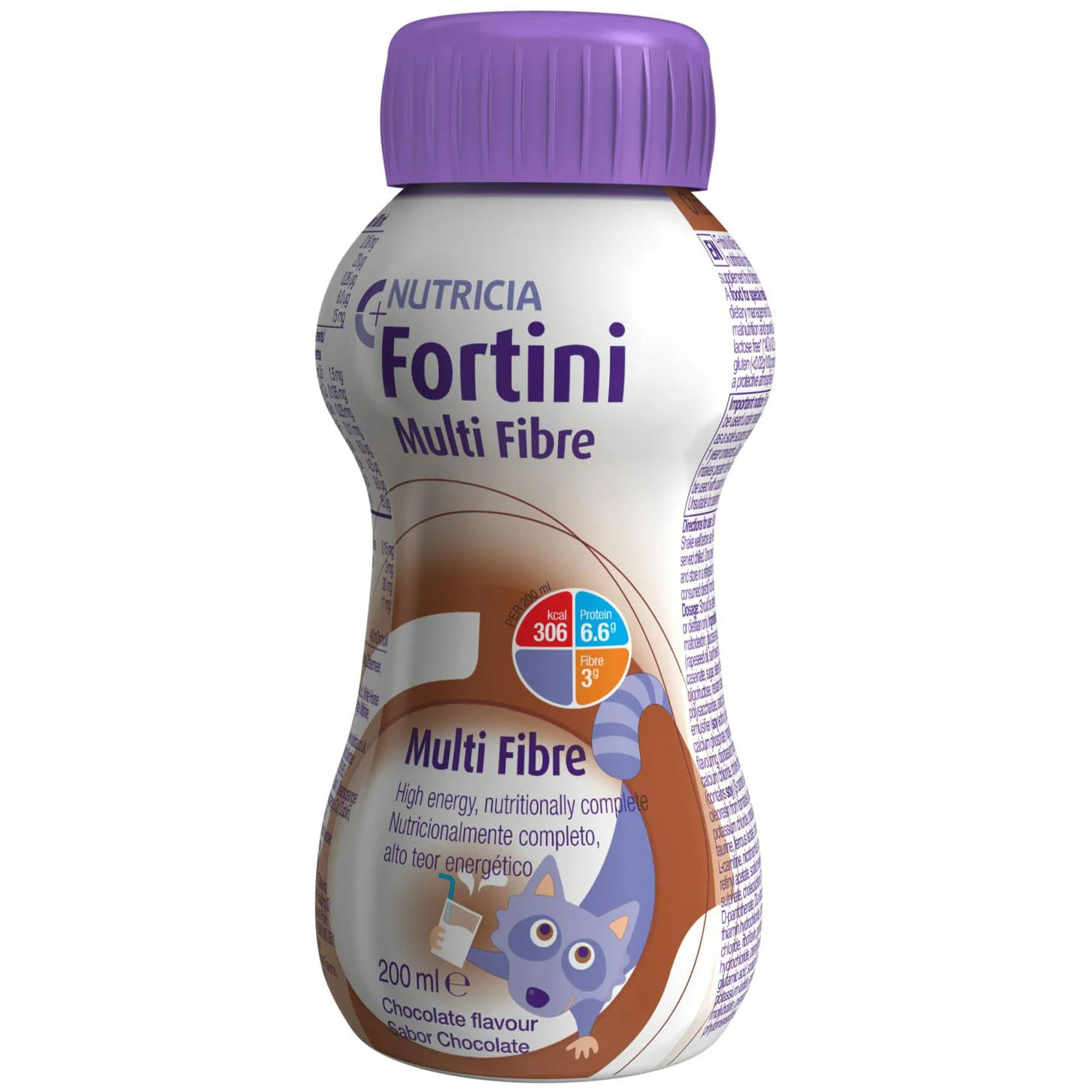Детское энтеральное питание Nutricia Fortini Multi Fibre со вкусом шоколада 200 мл - фото 1