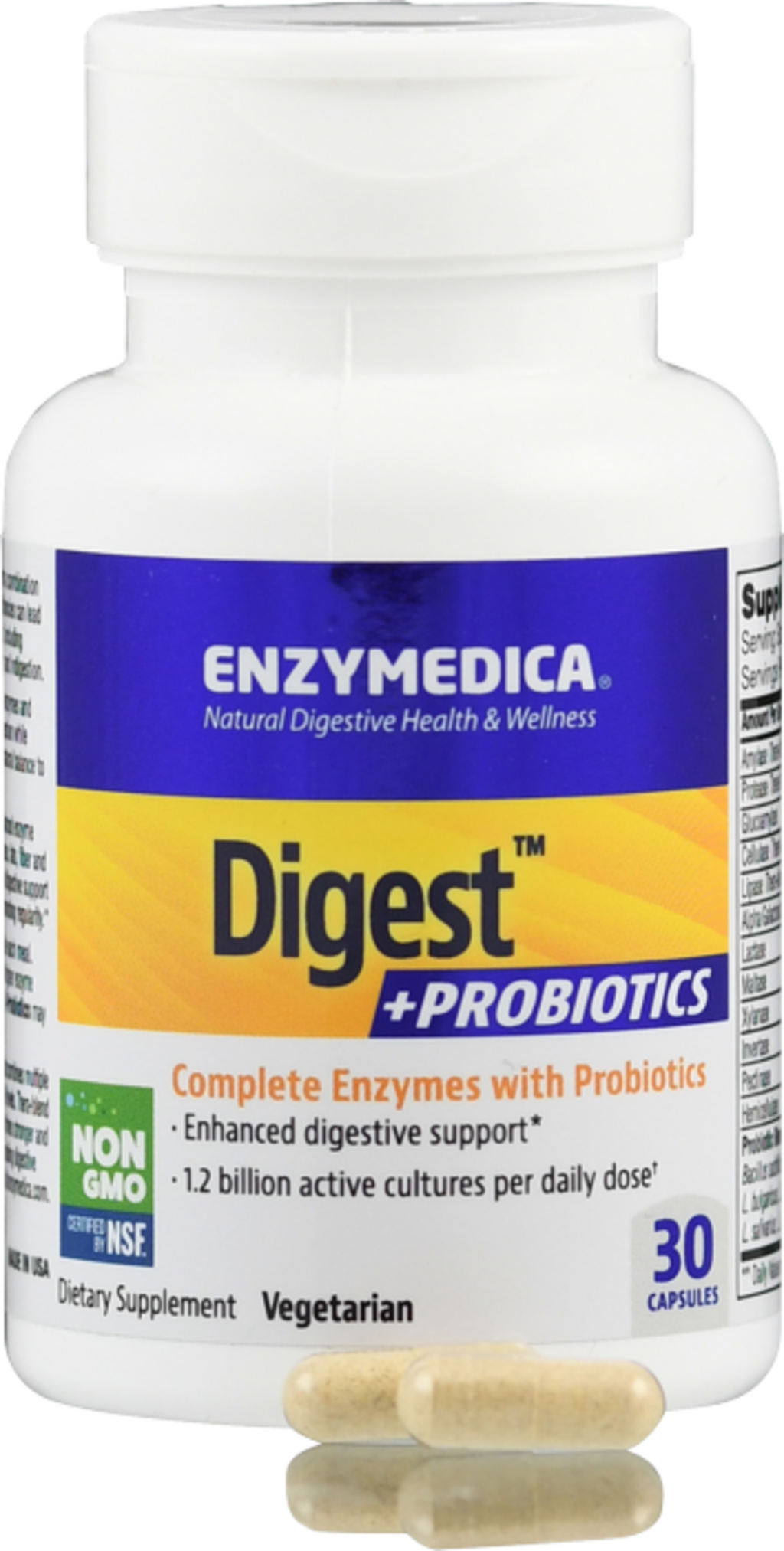 Ферменти з пробіотиками Enzymedica Digest + Probiotics 30 капсул - фото 4