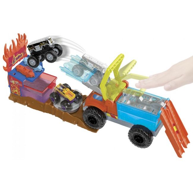 Ігровий набір Monster Truck Hot Wheels Пожежний порятунок Зміни колір (HPN73) - фото 4