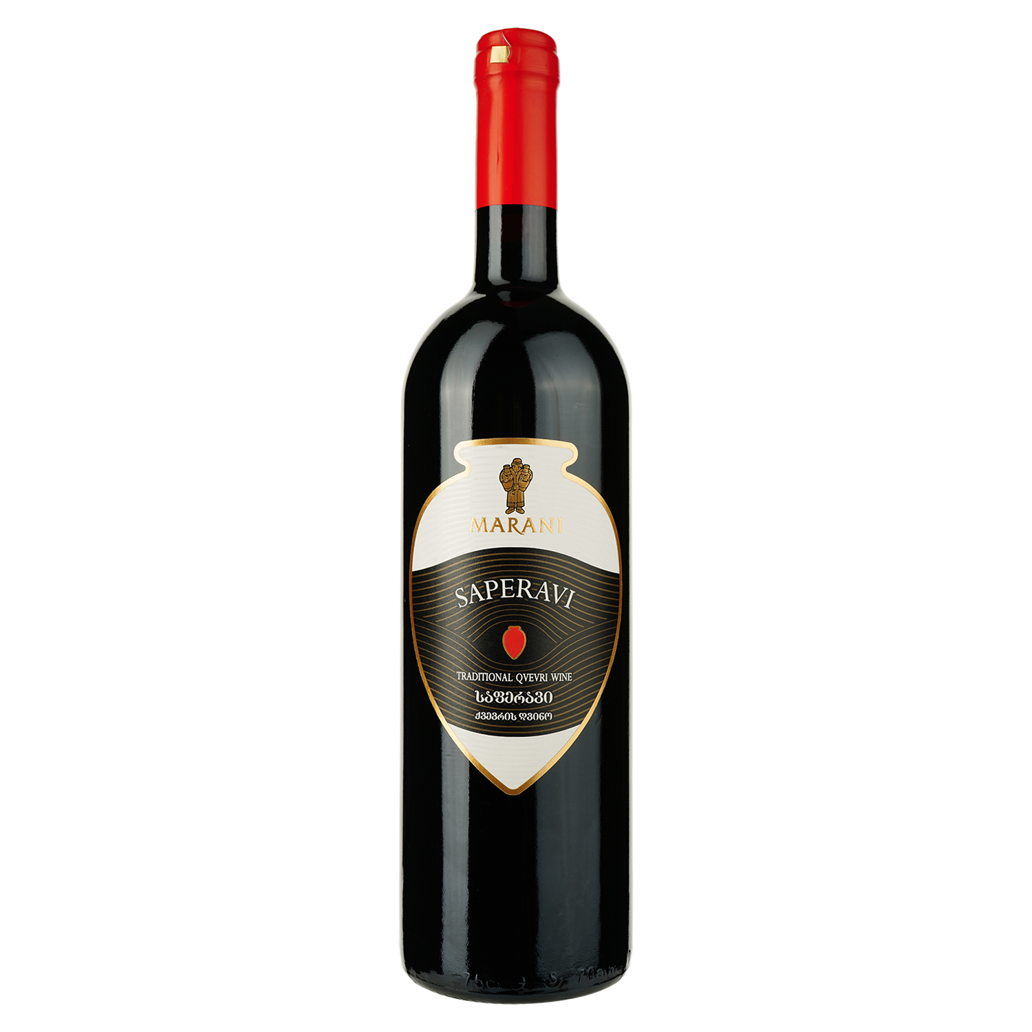 Вино Marani Qvevri Saperavi, червоне, сухе, 14%, 0,75 л - фото 1
