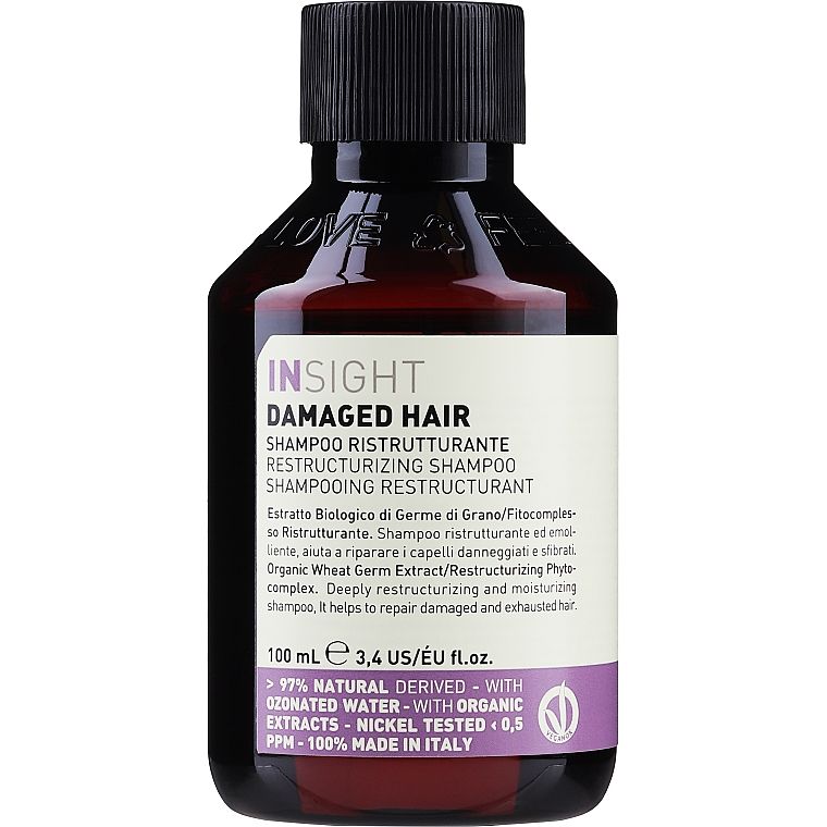 Шампунь Insight Damaged Hair Resctructurizing Shampoo Відновлюючий для пошкодженого волосся 100 мл - фото 1