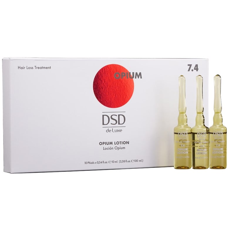 Ампули для волосся DSD de Luxe 7.4 Opium Lotion для відновлення структури волосся та прискорення їх росту, 100 мл (10 шт. по 10 мл) - фото 1