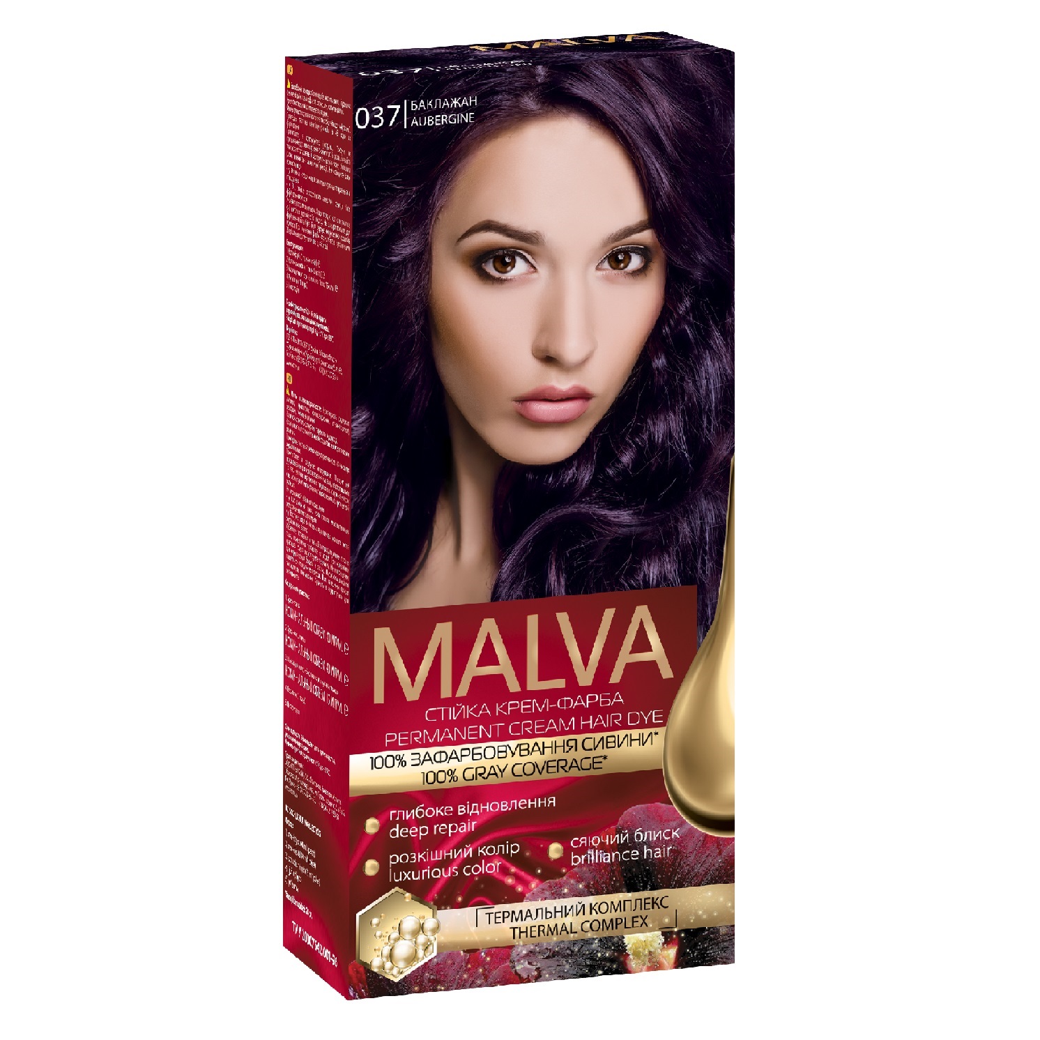 Крем-краска для волос Acme Color Malva, оттенок 037 (Баклажан), 95 мл - фото 1