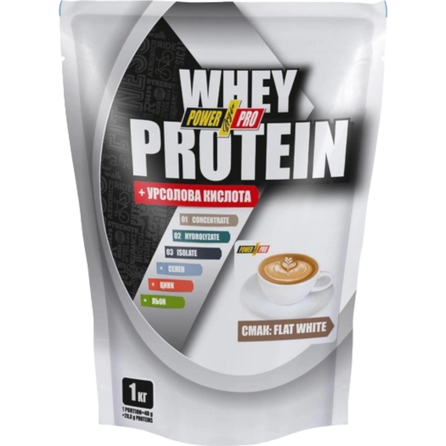 Протеїн Power Pro Whey Protein флет-вайт 1 кг - фото 1