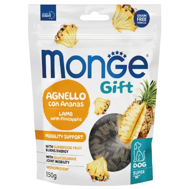 Лакомство для собак Monge Gift Dog Mobility support, ягненок с ананасом, 150 г (70085717) - фото 1