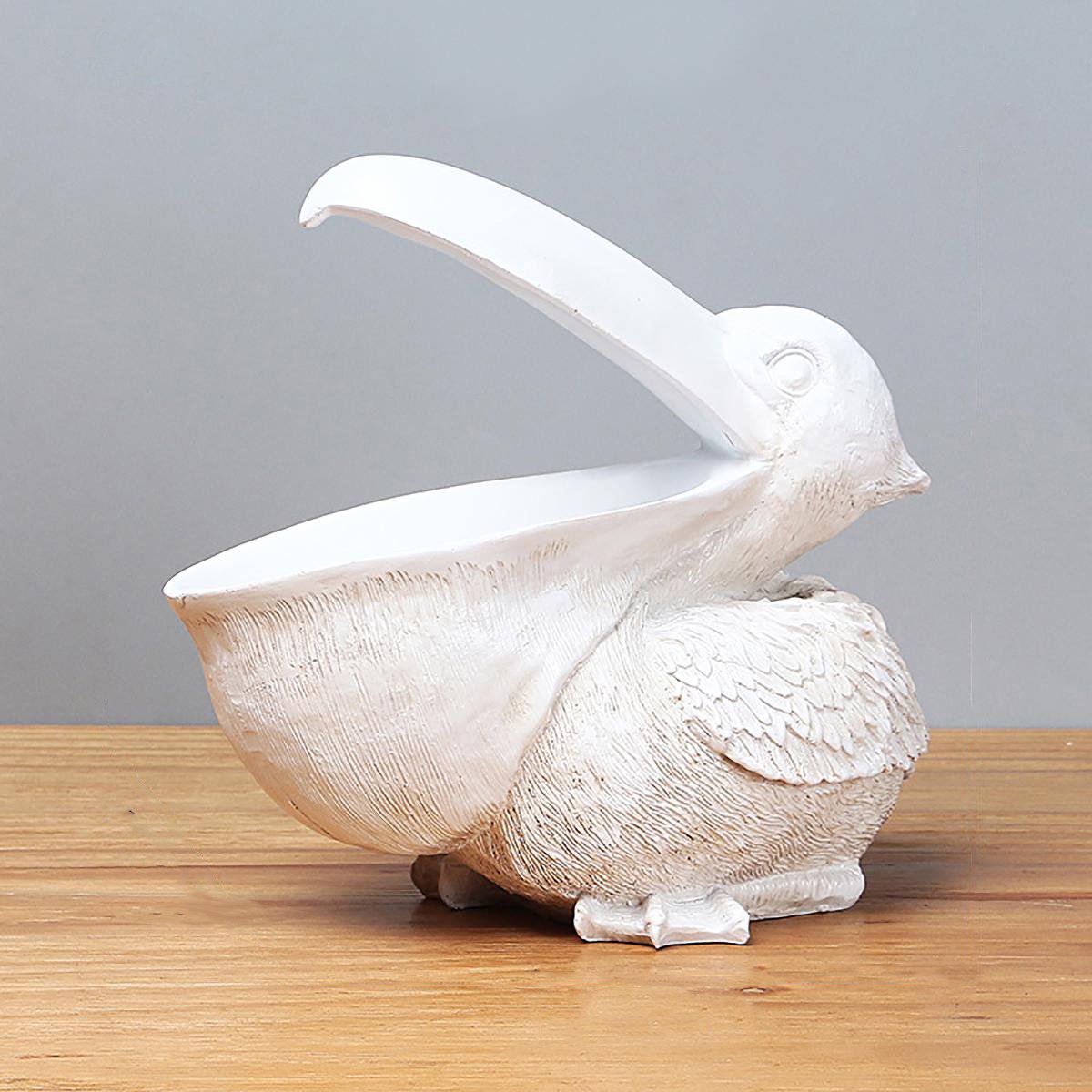 Статуетка декоративна МВМ My Home Пелікан, біла (DH-ST-04 WHITE) - фото 3