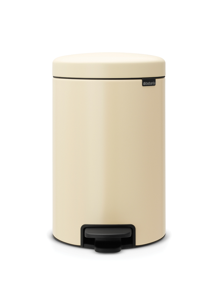 Бак для мусора Brabantia Pedal Bin, миндальный, 12 л (113468) - фото 1