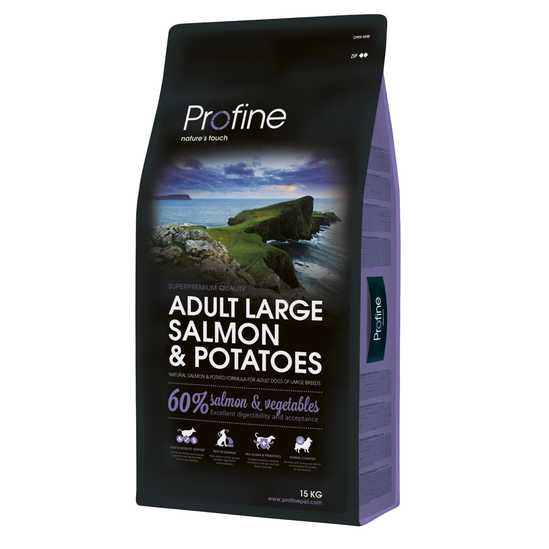 Сухой корм для взрослых собак крупных пород Profine Adult Large Breed Salmon, с лососем, 15 кг - фото 1