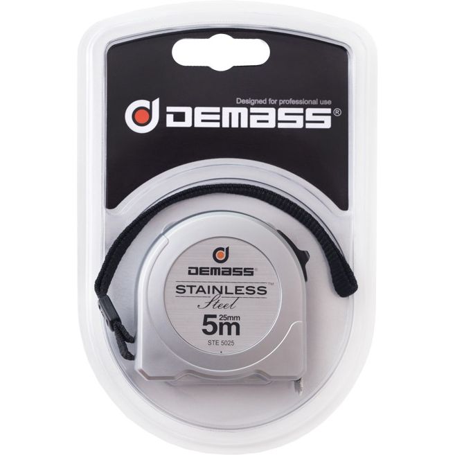 Рулетка вимірювальна Demass Stainless Steel 5 м (STE 5025) - фото 8