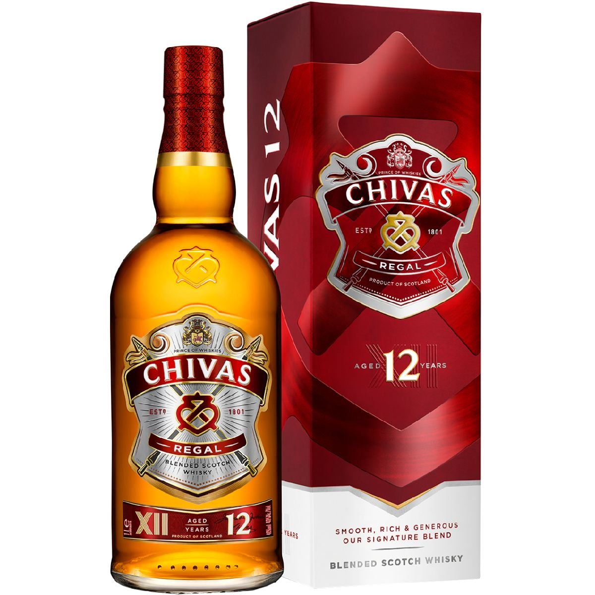 Віскі Chivas Regal 12 years old, 40%, 0,5 л (14595) - фото 1