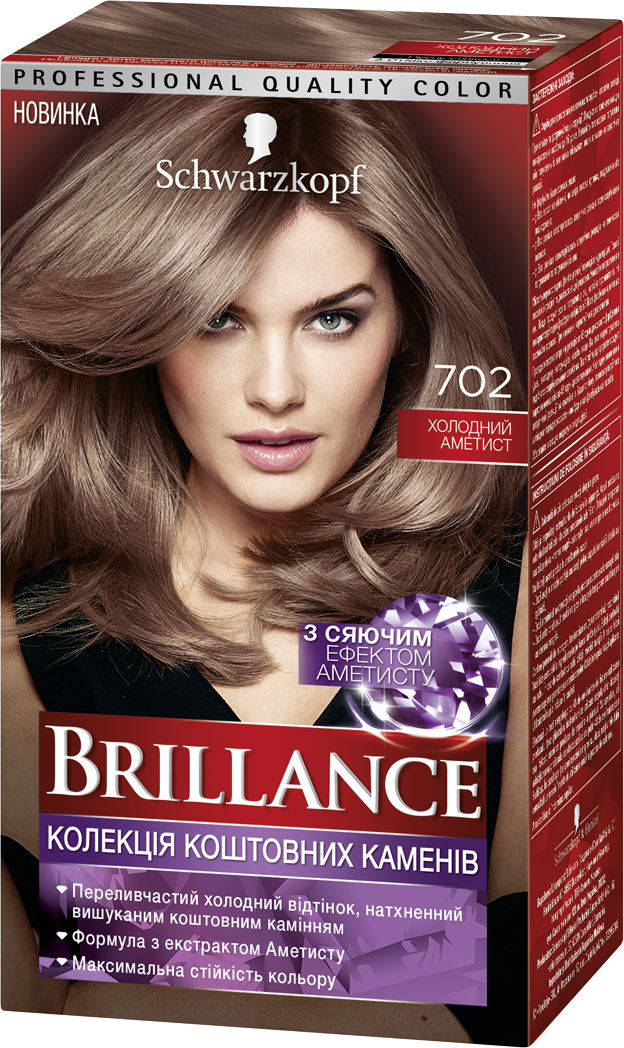 Фарба для волосся Brillance 702 Холодний аметист, 143,7 мл - фото 1