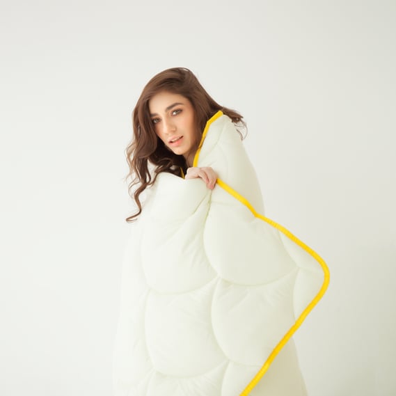 Набор Ideia Попкорн: одеяло, 200х220 см + подушка 2 шт., 50х70 см, молочный (8000035233) - фото 9