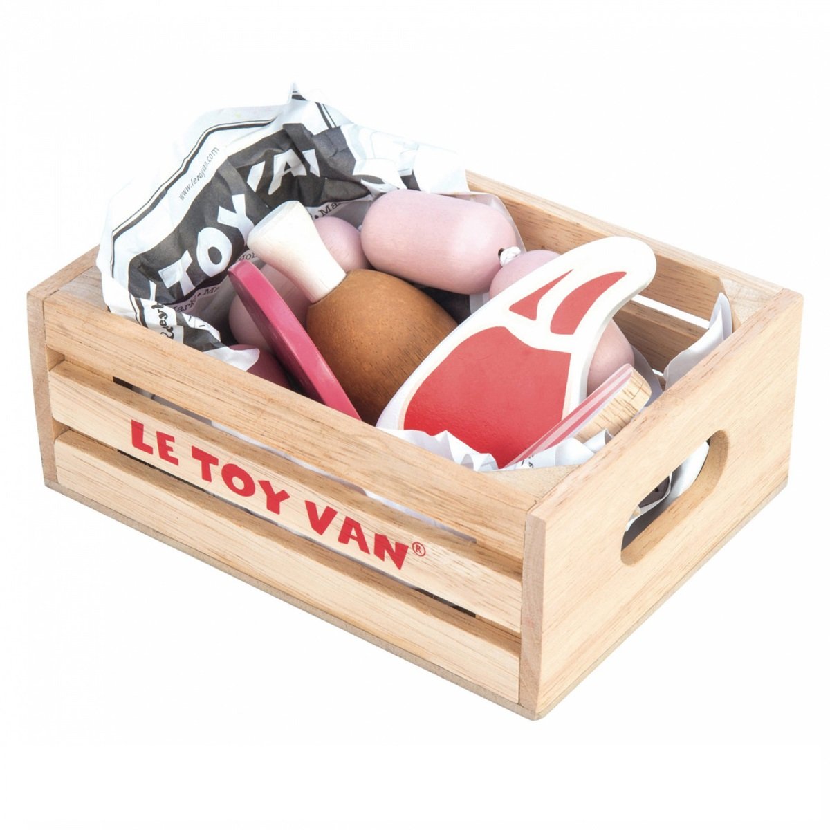 Ігровий набір Le Toy Van Market Meat Crate Ящик з м'ясними продуктами (TV189) - фото 1