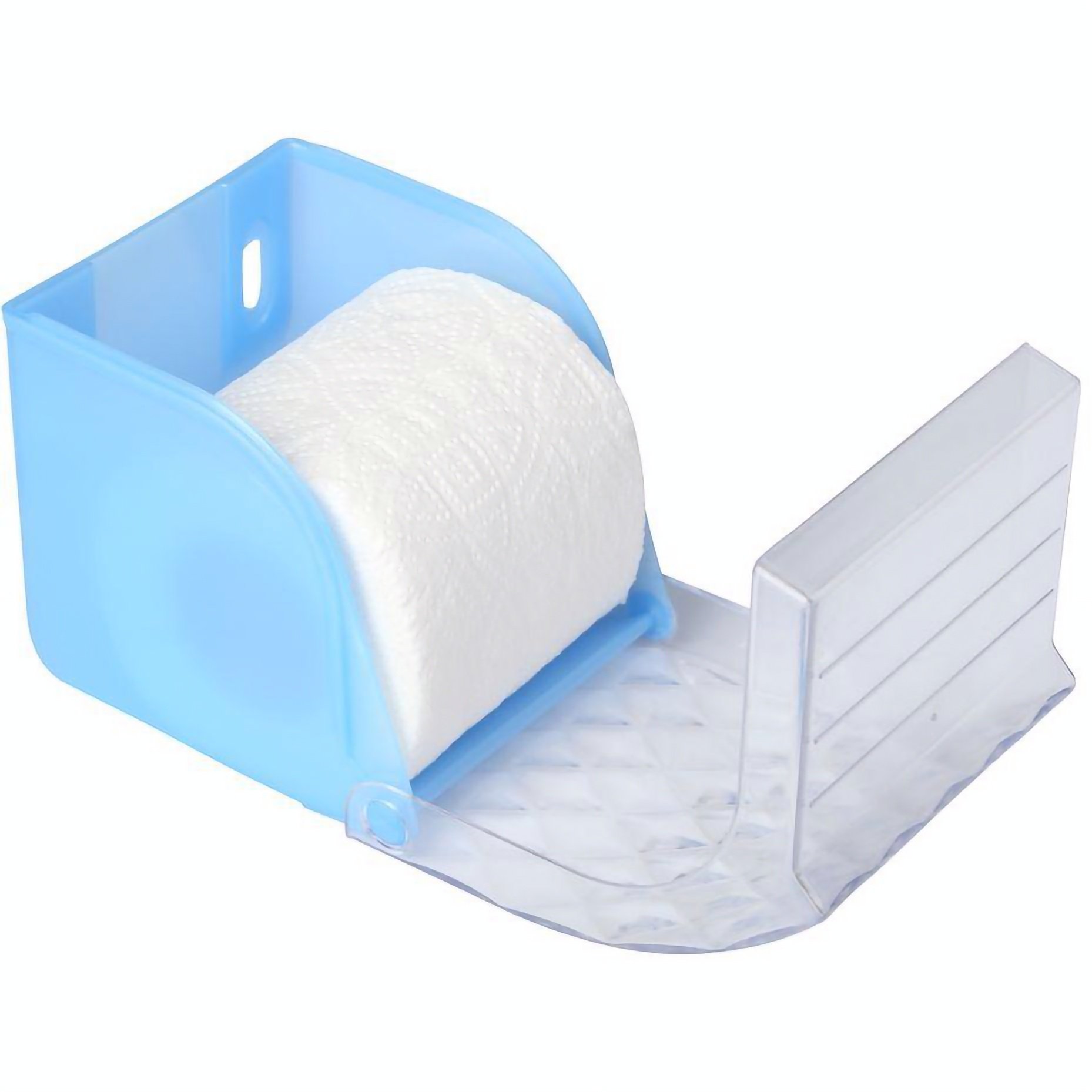 Тримач для туалетного паперу Volver Crystal BL, блакитний (10201BL) - фото 1