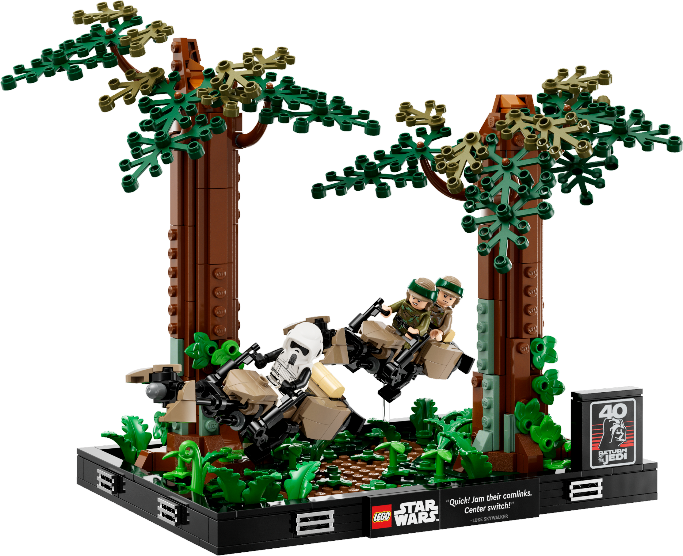 Конструктор LEGO Star Wars Діорама Погоня на спідері на Ендорі, 608 деталей (75353) - фото 2