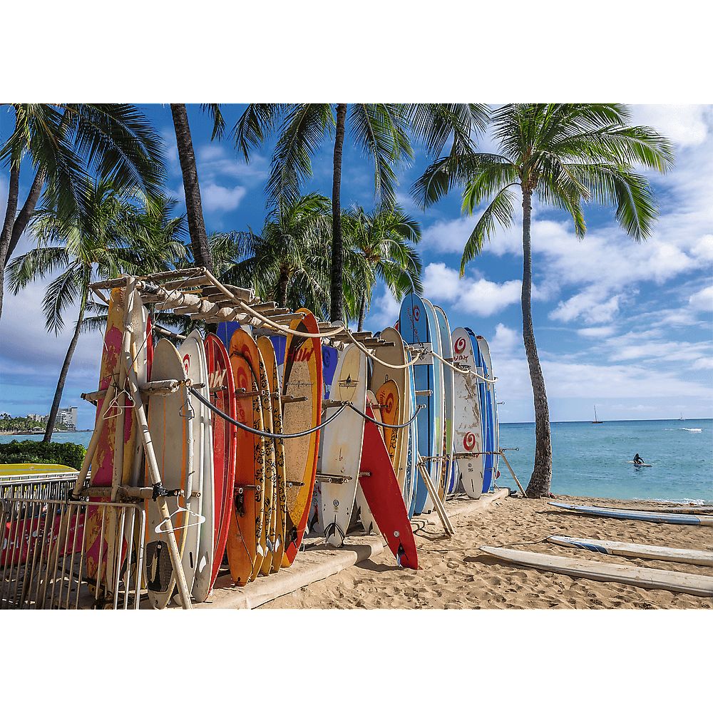 Пазли Trefl Пляж Вайкікі Гаваї 1000 елементів - фото 2
