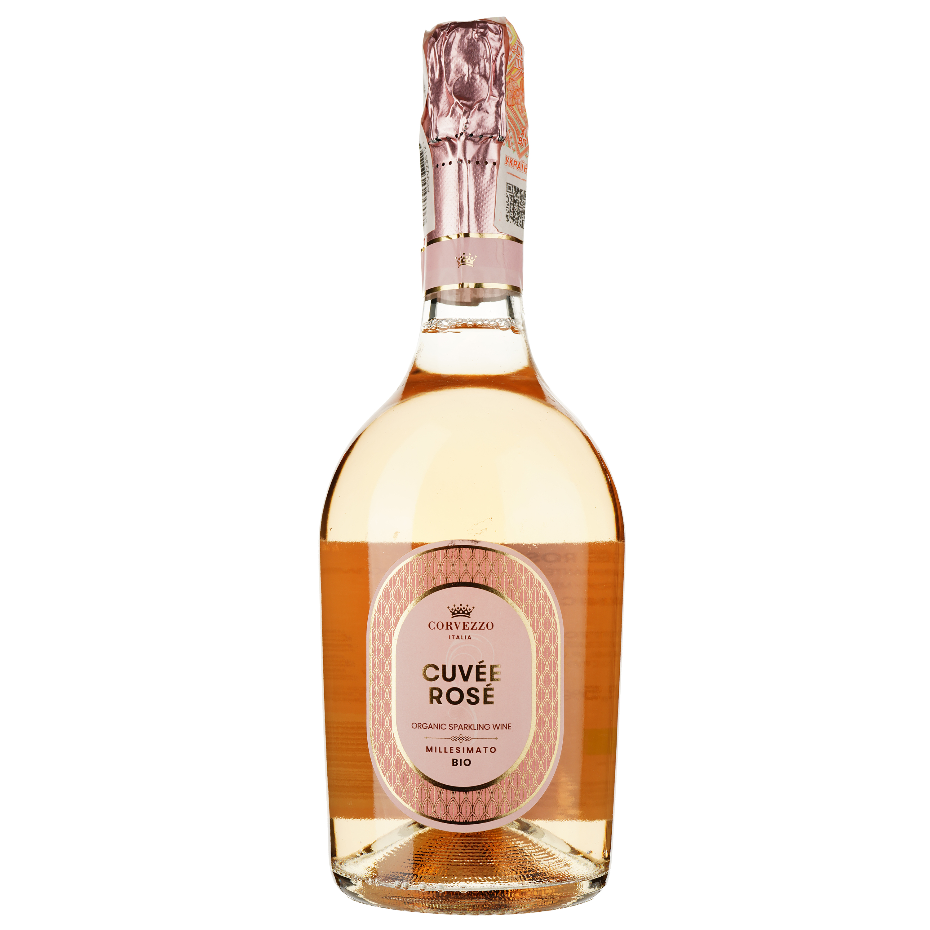 Ігристе вино Corvezzo Cuvee Rose Millesimato рожеве сухе 0.75 - фото 1