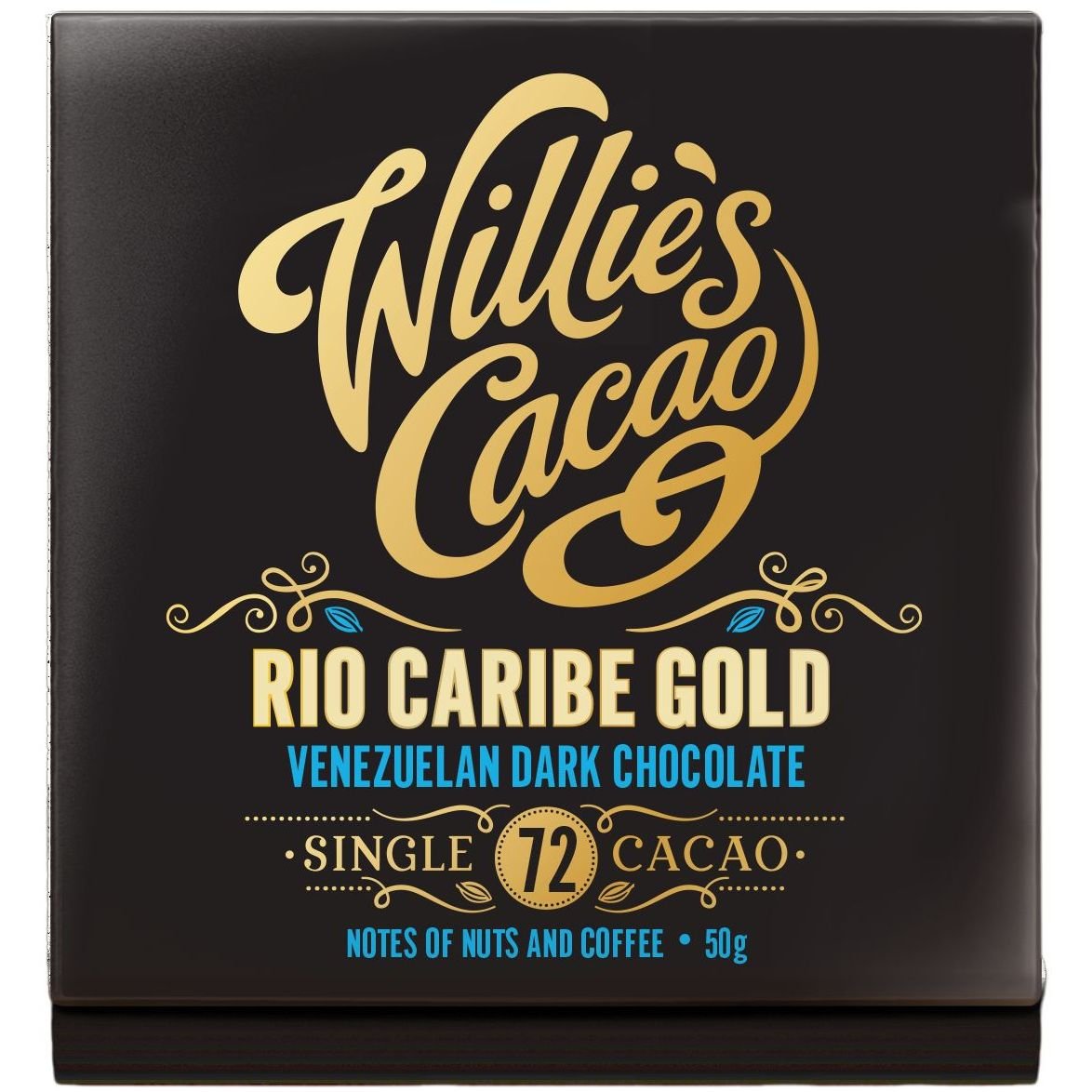Шоколад чорний Willie's Cacao Rio Caribe Gold 72% 50 г - фото 1