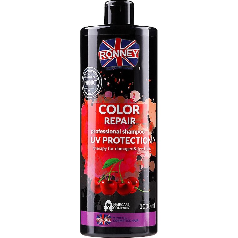 Шампунь для фарбованого волосся Ronney Professional Color Repair Shampoo UV Protection 1 л - фото 1