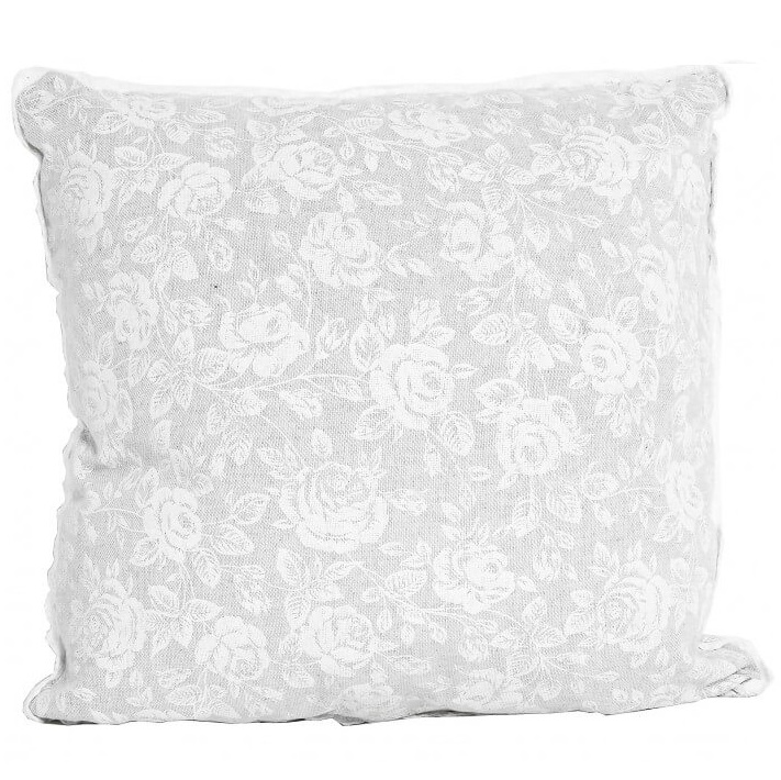 Декоративная наволочка Прованс white Rose с кружевом, 40х40 см (3686) - фото 1