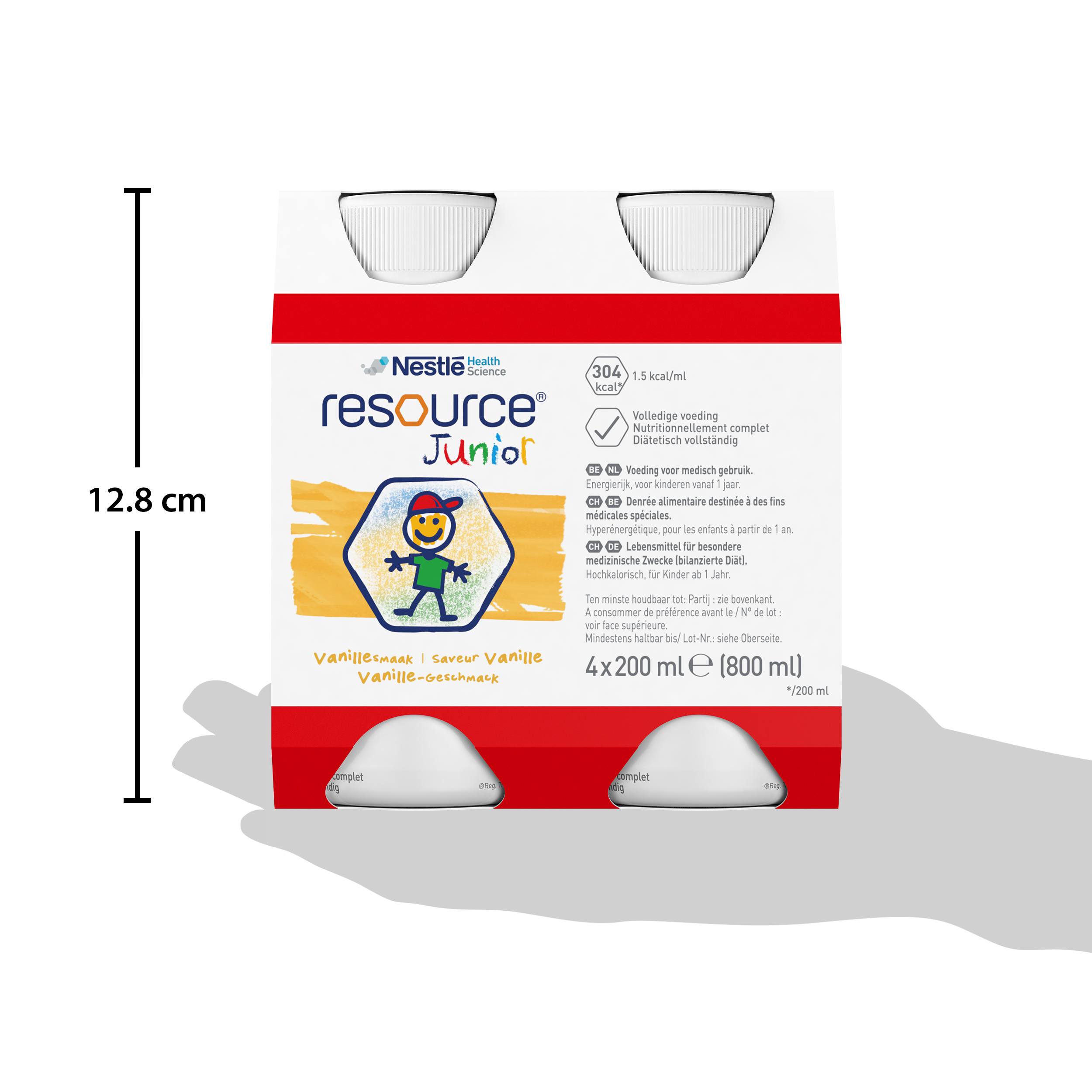 Готова молочна суміш Nestle Resource Junior, з ароматом ванілі, 800 мл (4 шт по 200 мл) - фото 6