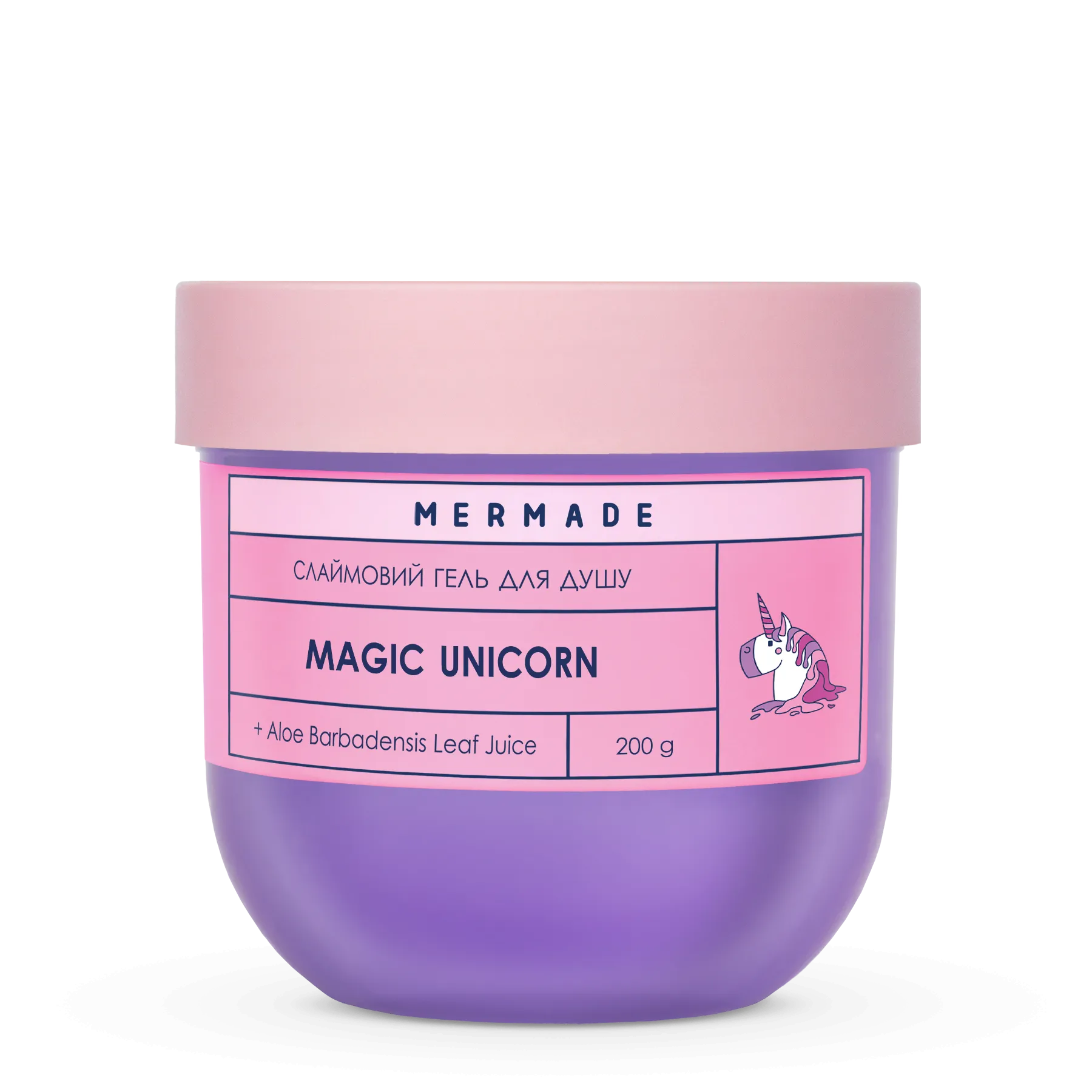 Подарочный набор Mermade Magic Unicorn Party: пенка для душа 150 мл + сахарный скраб для тела rn 250 г + увлажняющий бальзам для губ 10 г + слаймовый гель для 200 г - фото 9