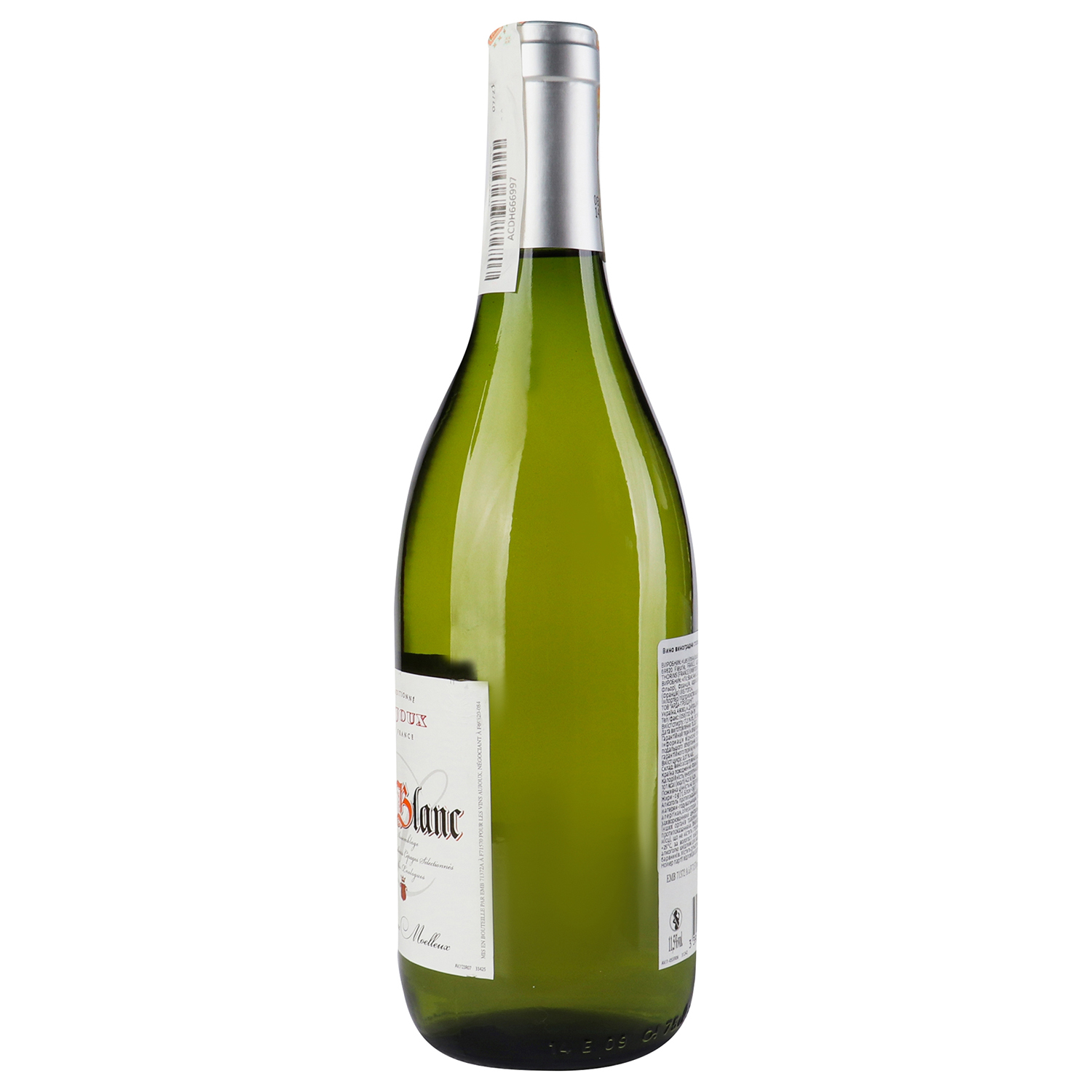 Вино Aujoux Lys Blanc, біле, напівсолодке, 11%, 0,75 л (665250) - фото 2