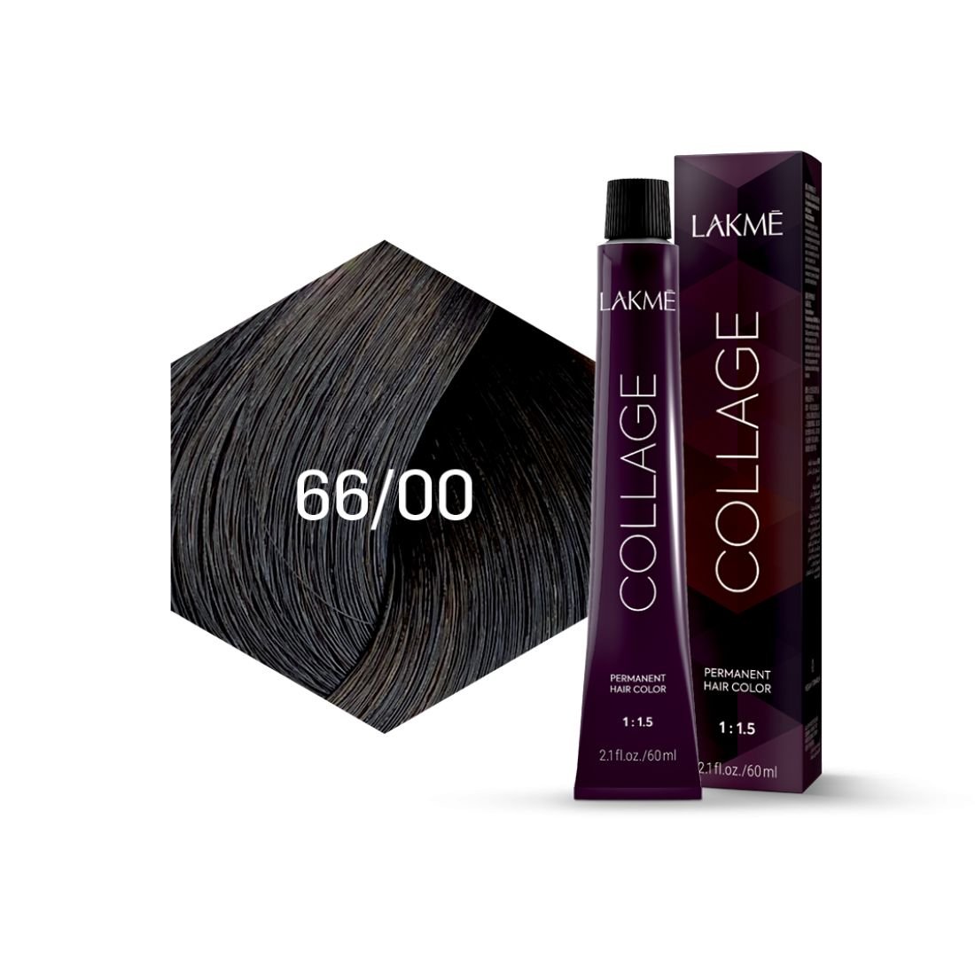 Крем-фарба для волосся Lakme Collage відтінок 66/00 (Інтенсивний темно-русявий), 60 мл - фото 2