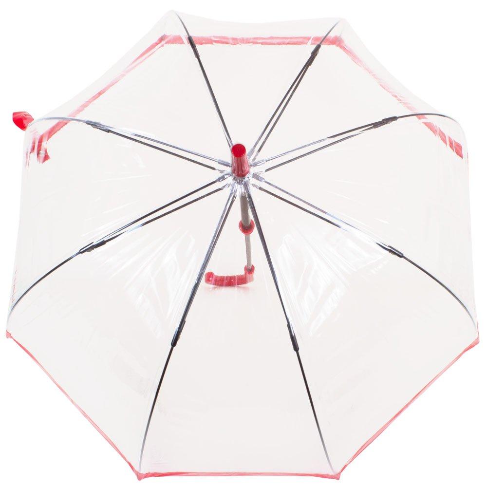 Жіноча парасолька-палиця механічна Fulton 84 см прозора - фото 2