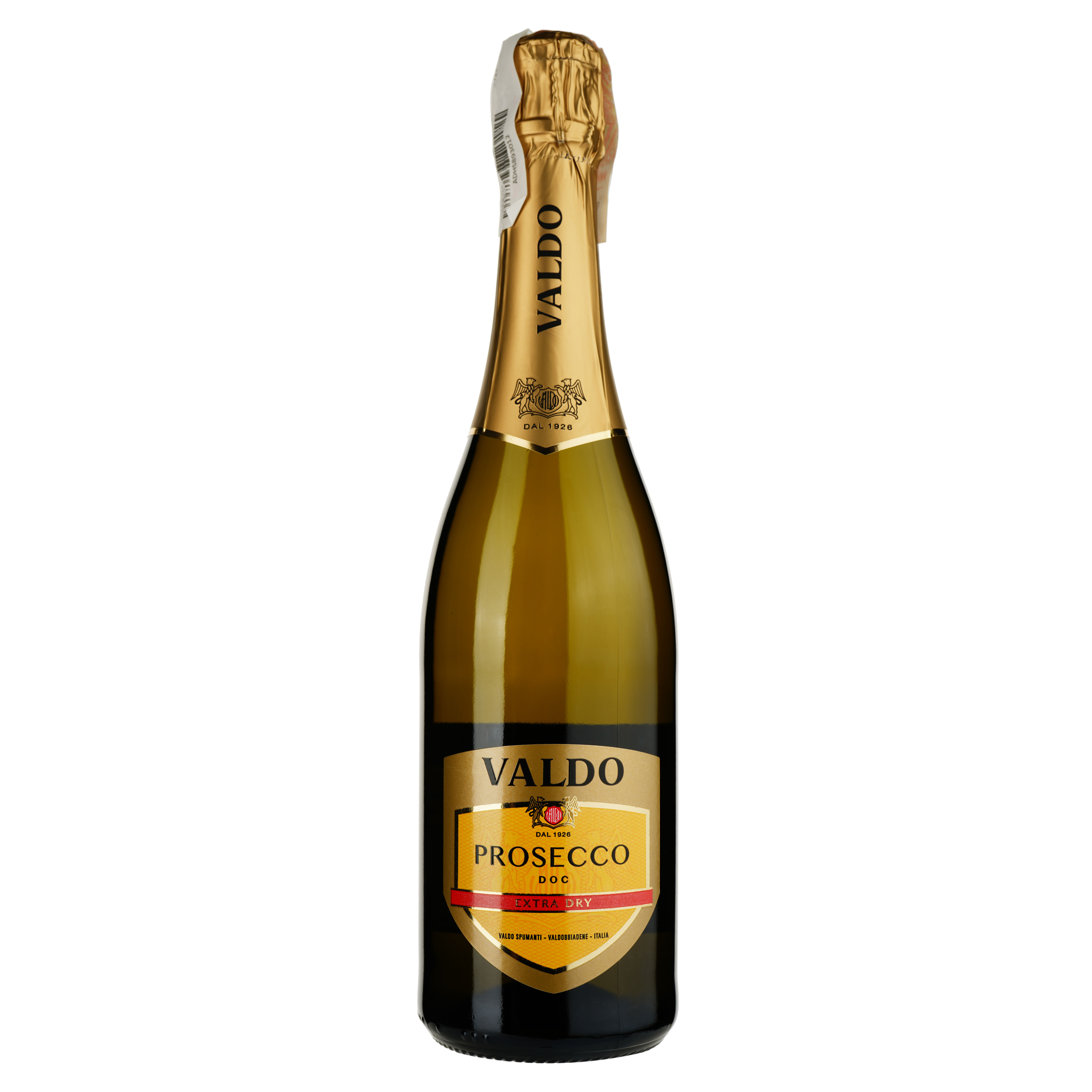 Вино игристое VALDO Prosecco DOC Extra dry Spumante Bianco, сухое, белое, 11%, 0,75 л (АLR13012) - фото 1