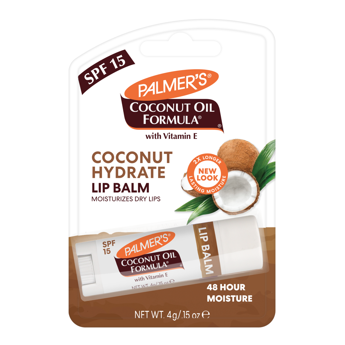 Бальзам для губ Palmer's SPF 15 Coconut Oil Lip Balm с кокосовым маслом и витамином Е 4 г - фото 2